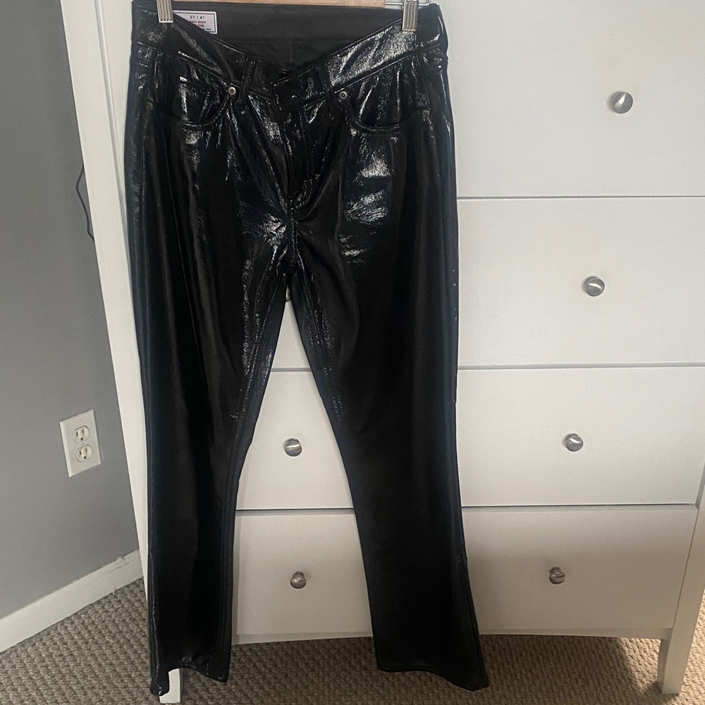 GAP Black Shiny Boot Cut Pants